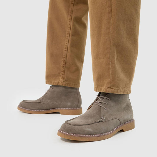 Dabi Suede Apron Lace Up in Grey