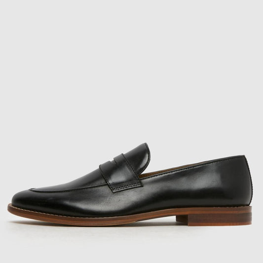 Rune Leather Loafer in Black